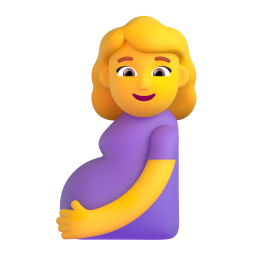 Эмодзи беременная девушка