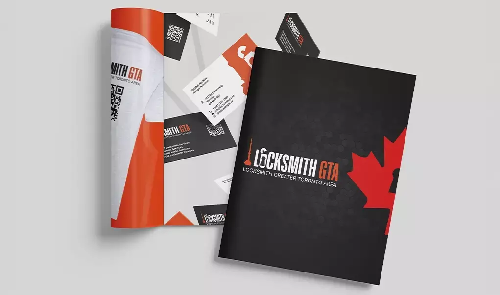 Locksmith GTA brand book by Thrive Solutions - 24/7 locksmith service