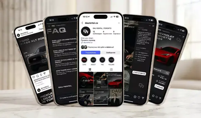 Social media portfolio by Thrive Solutions