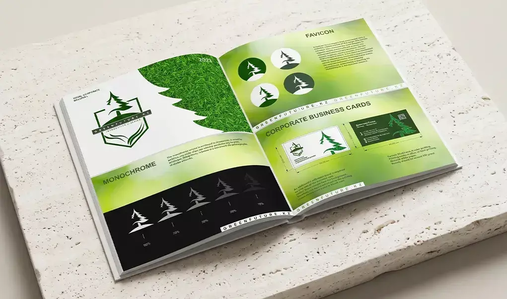 GreenFuture brand book by Thrive Solutions - landscape design studio