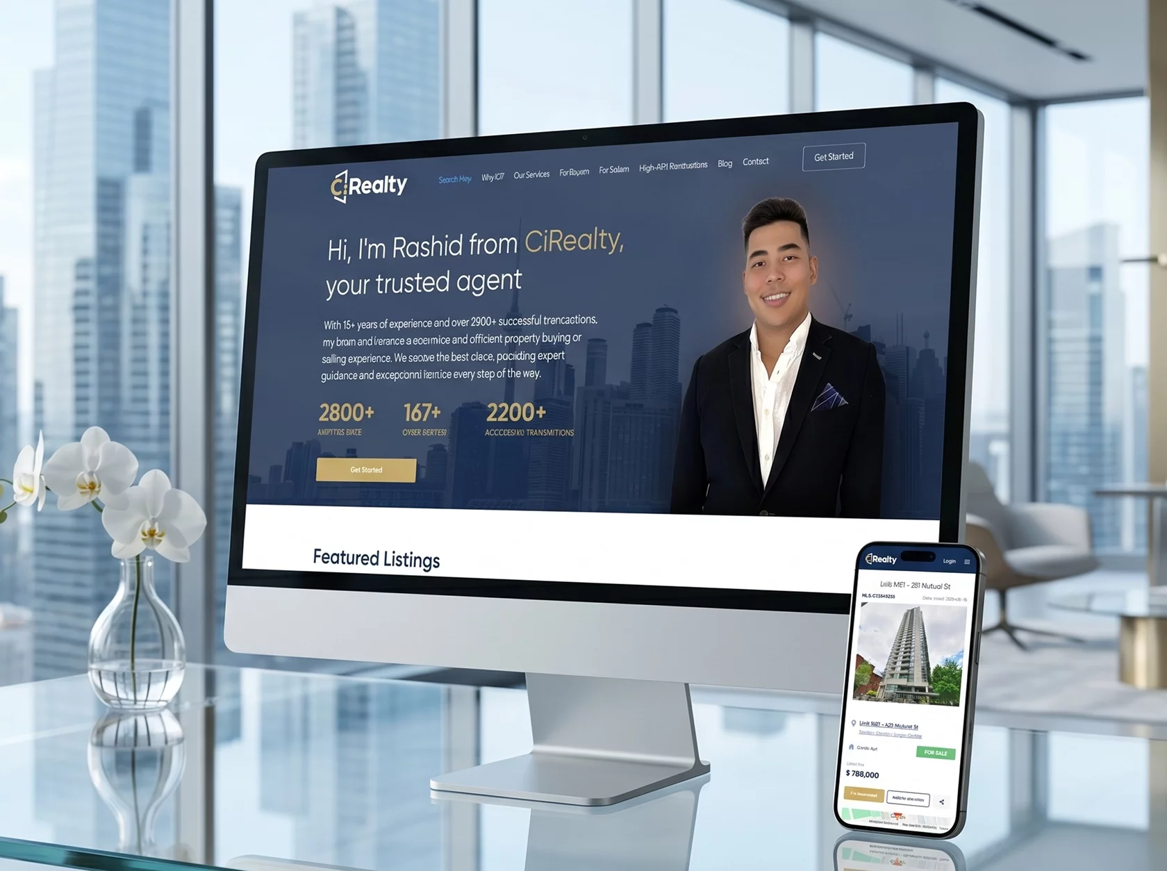 Rashid · CiRealty website by Thrive Solutions - real estate agent