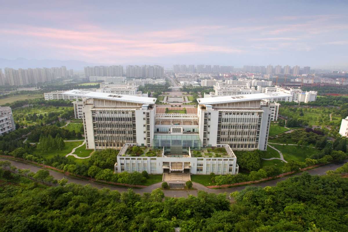 Nanjing Normal University — кампус, вид сверху