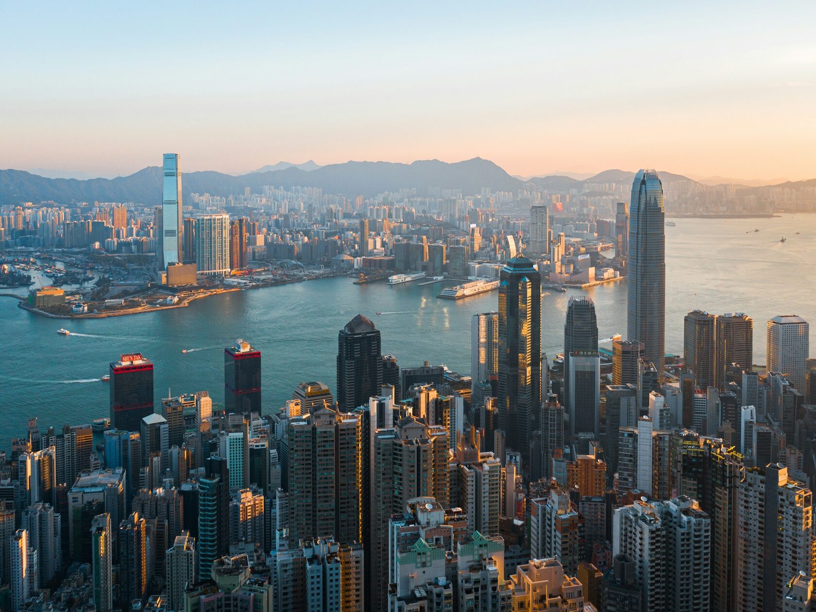 Hong Kong financial district
