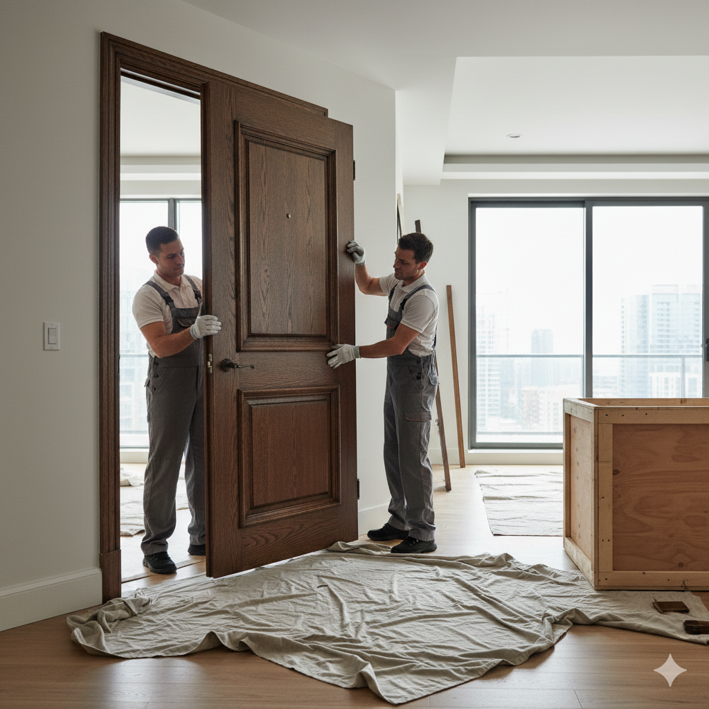 Аккуратный демонтаж двери с сохранением для повторного использования