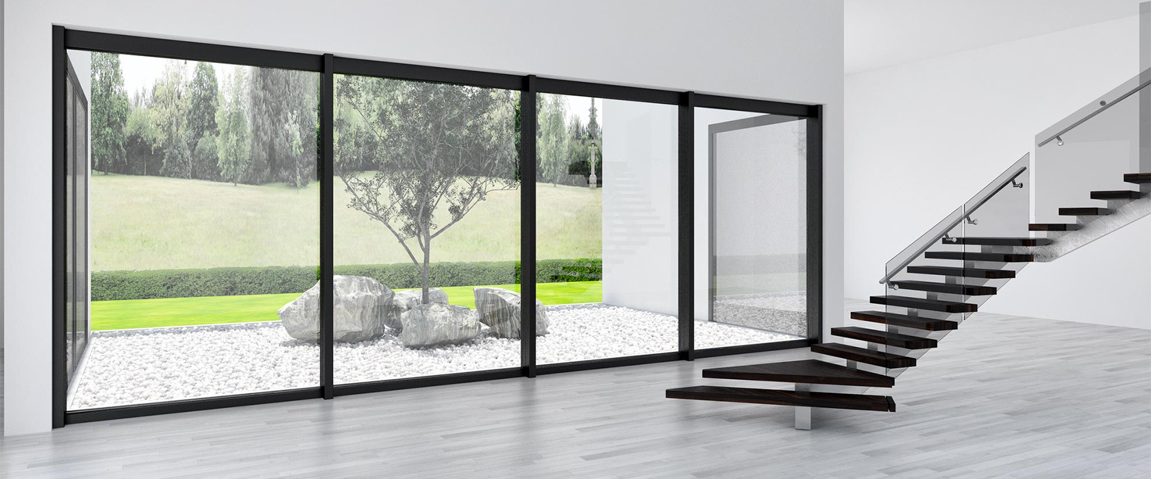 Витражи и стеклянные перила