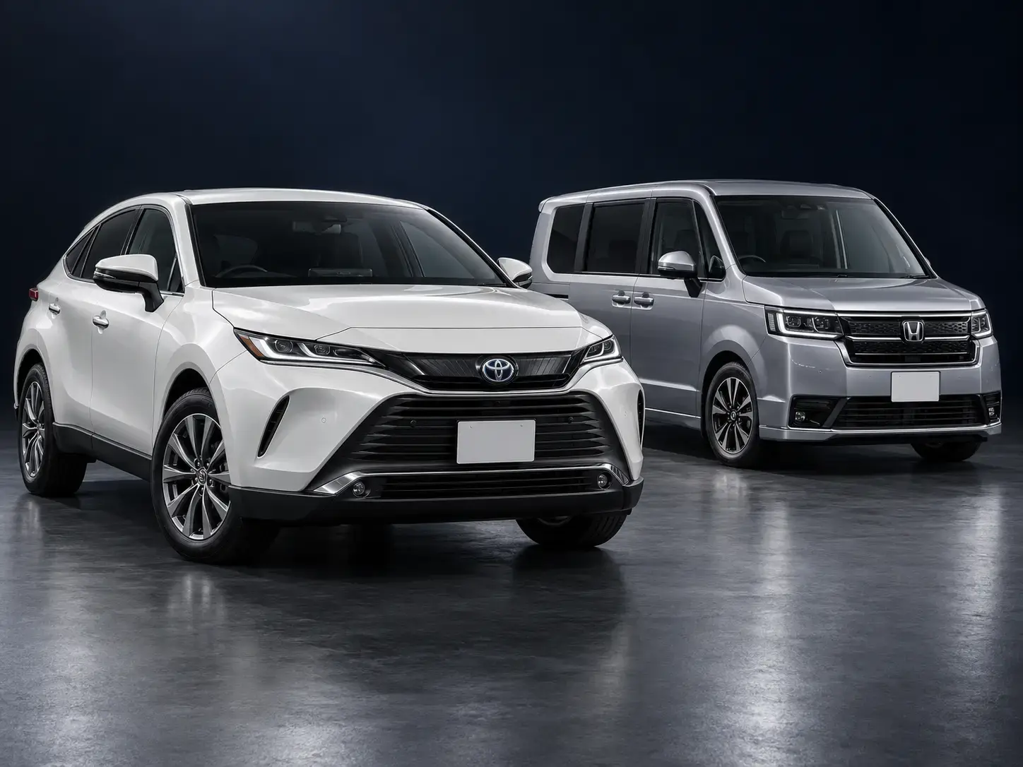 Toyota Harrier и Honda Stepwgn