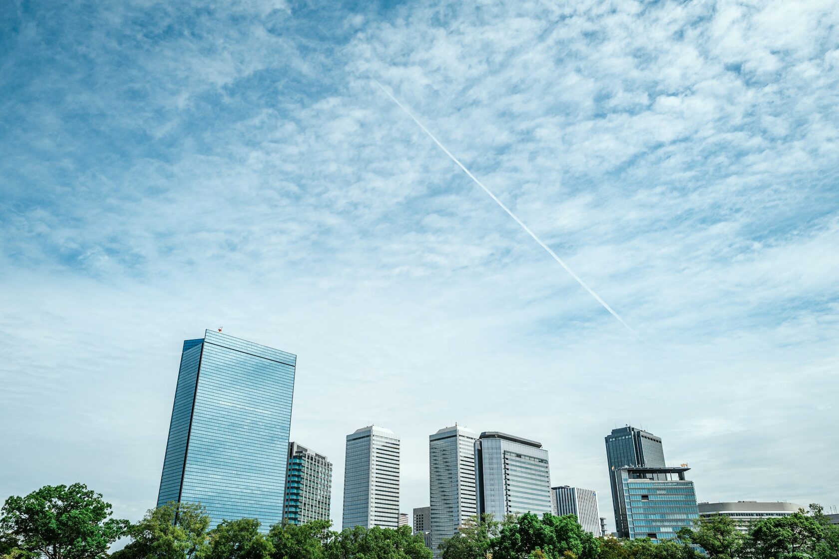 Global corporations skyline
