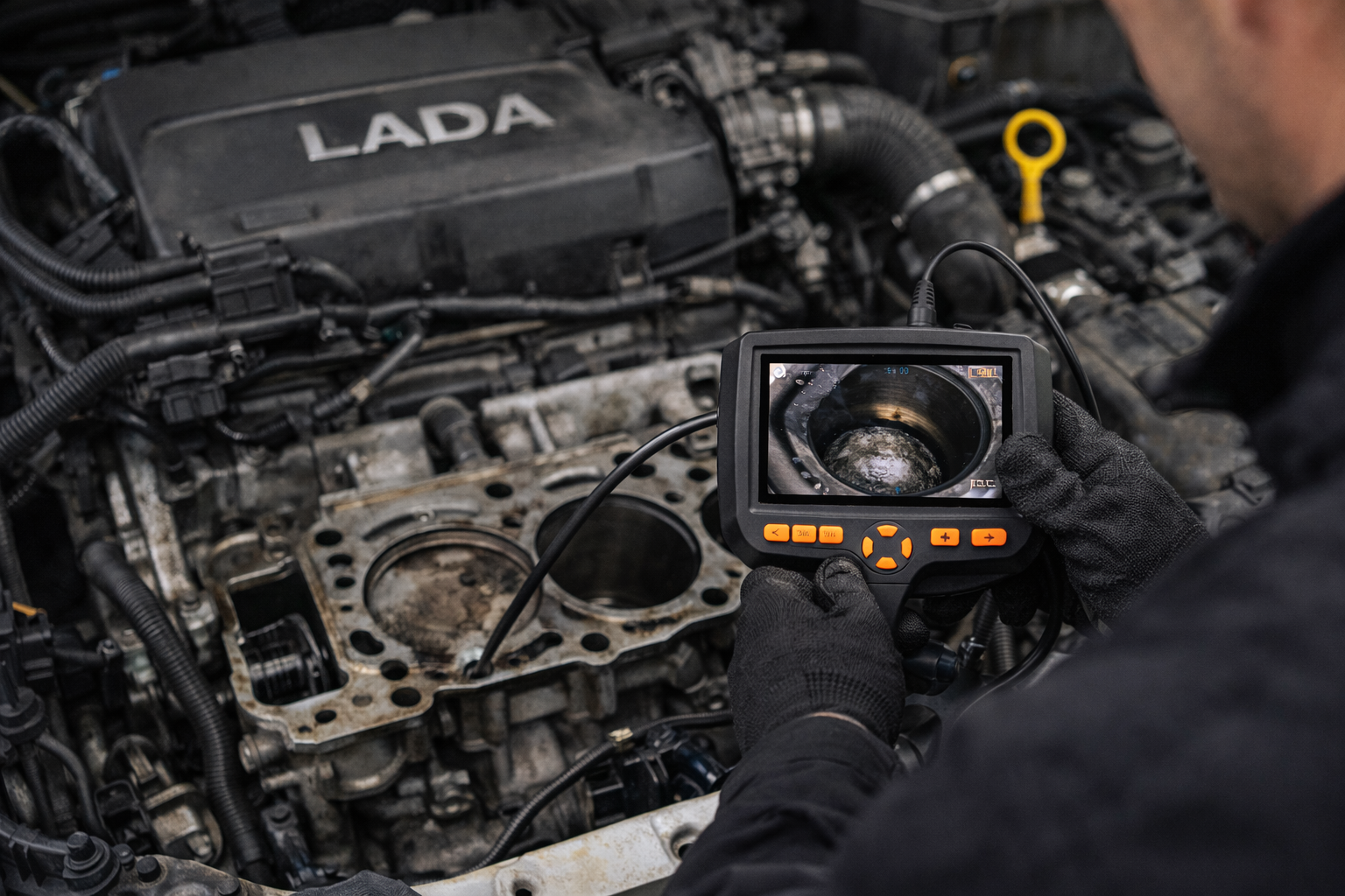Проверка видеоэндоскопом LADA в Алматы — СТО LADA Service