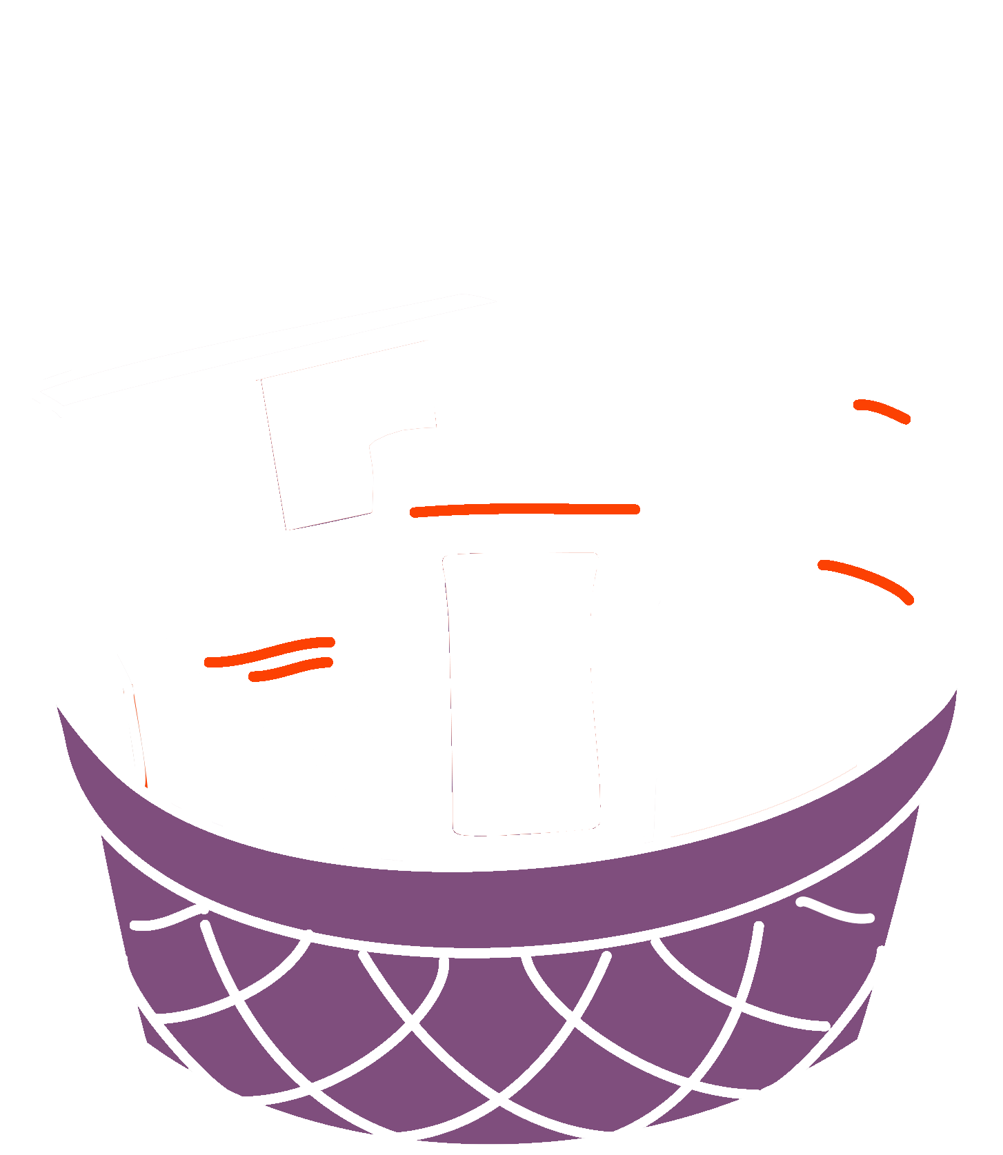 Корпоративный подарок: корзина со сладостями. 