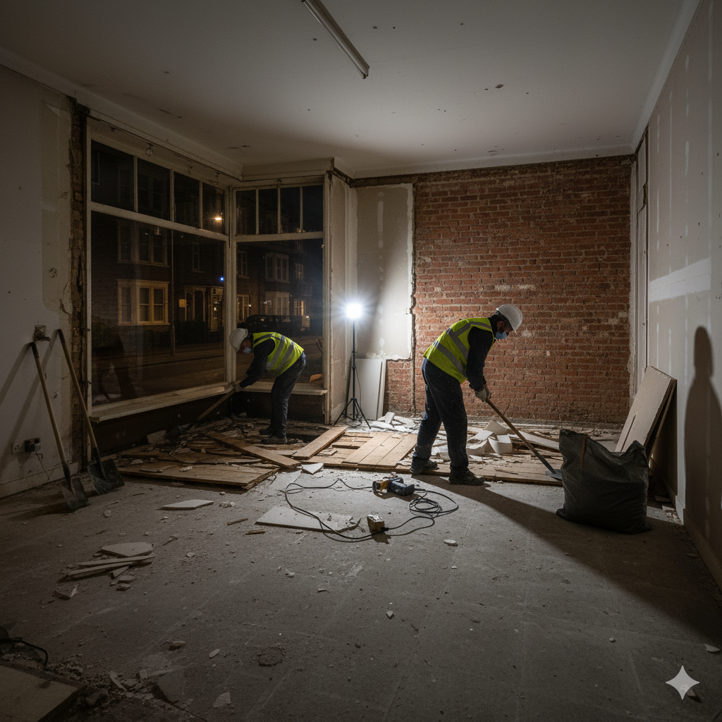 Демонтаж дворового магазина в жилом доме