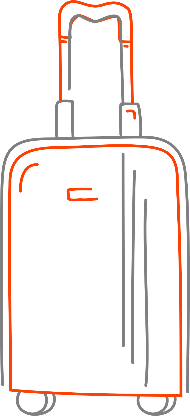 Корпоративный подарок, чемодан. С ручкой и колесиками.