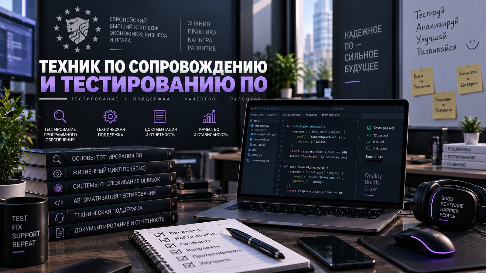 Сопровождение и тестирование ПО