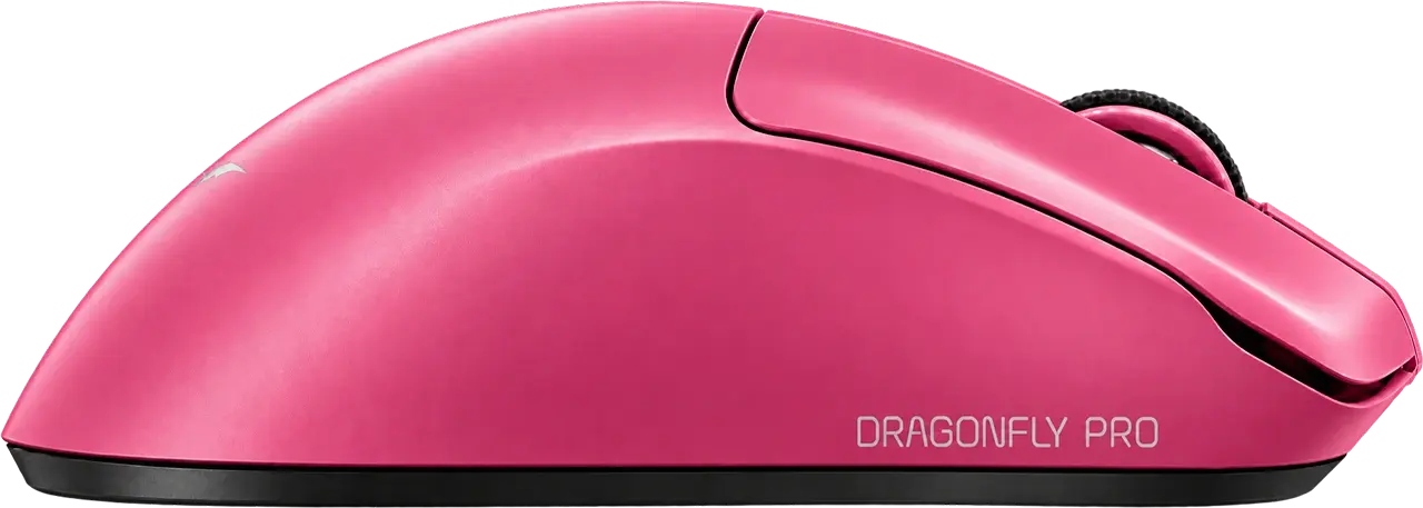 Игровая мышь VGN Dragonfly F1 V2 Pro, розовый — вид сбоку