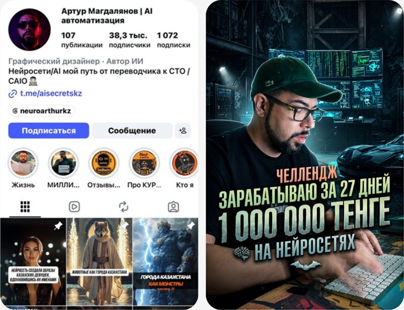 Рекламные креативы для Neuro Arthur