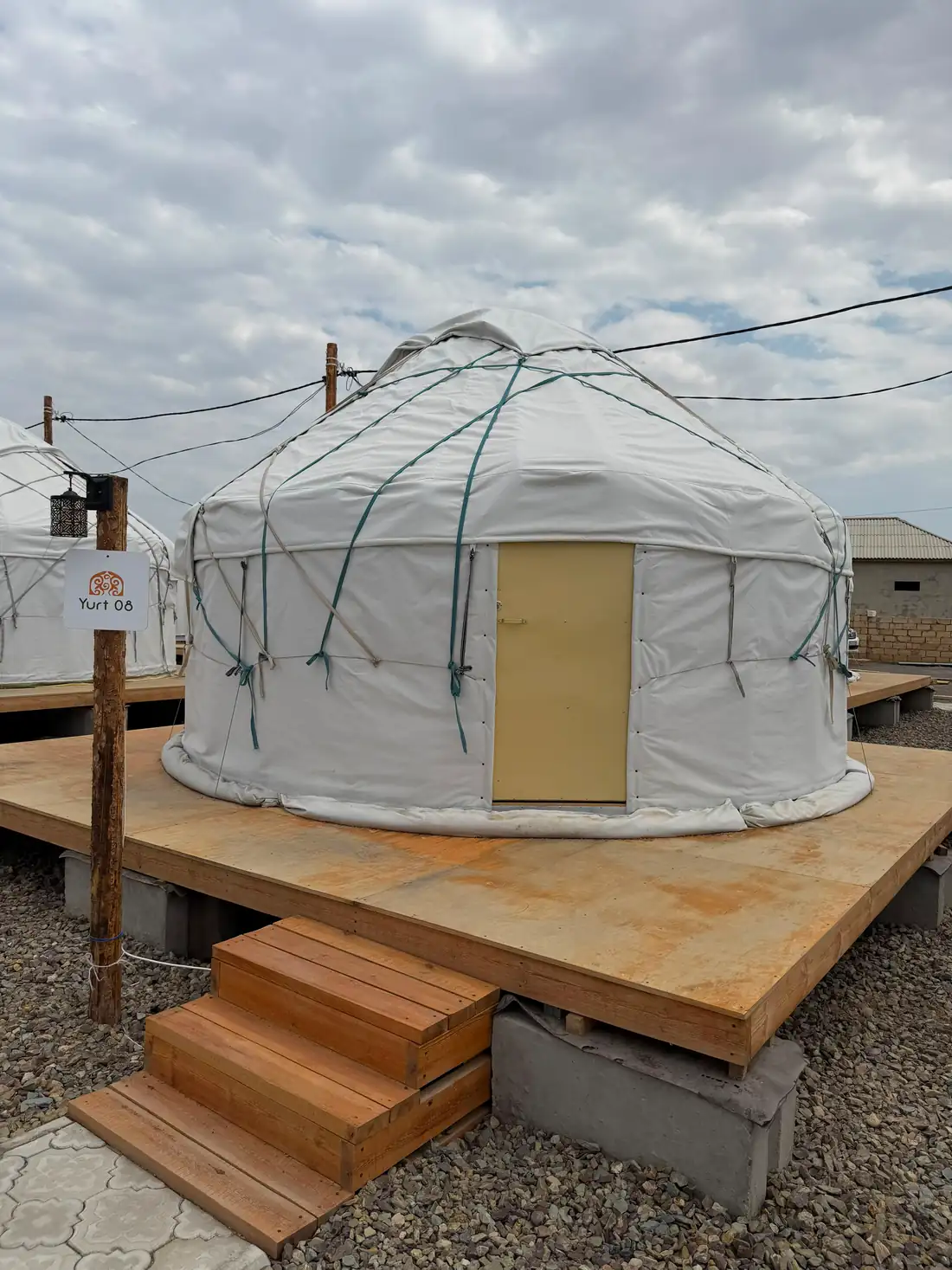 Yurts in the Mangystau steppe