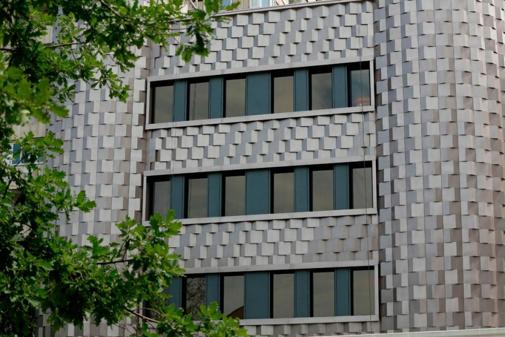 Алюминиевые фасадные панели для офиса Казахмыс