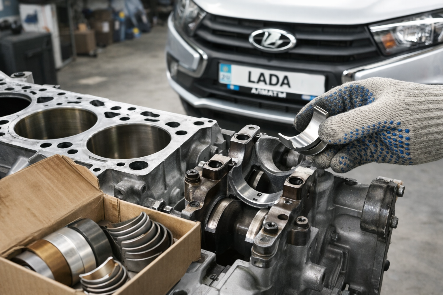 Замена вкладышей LADA в Алматы — СТО LADA Service