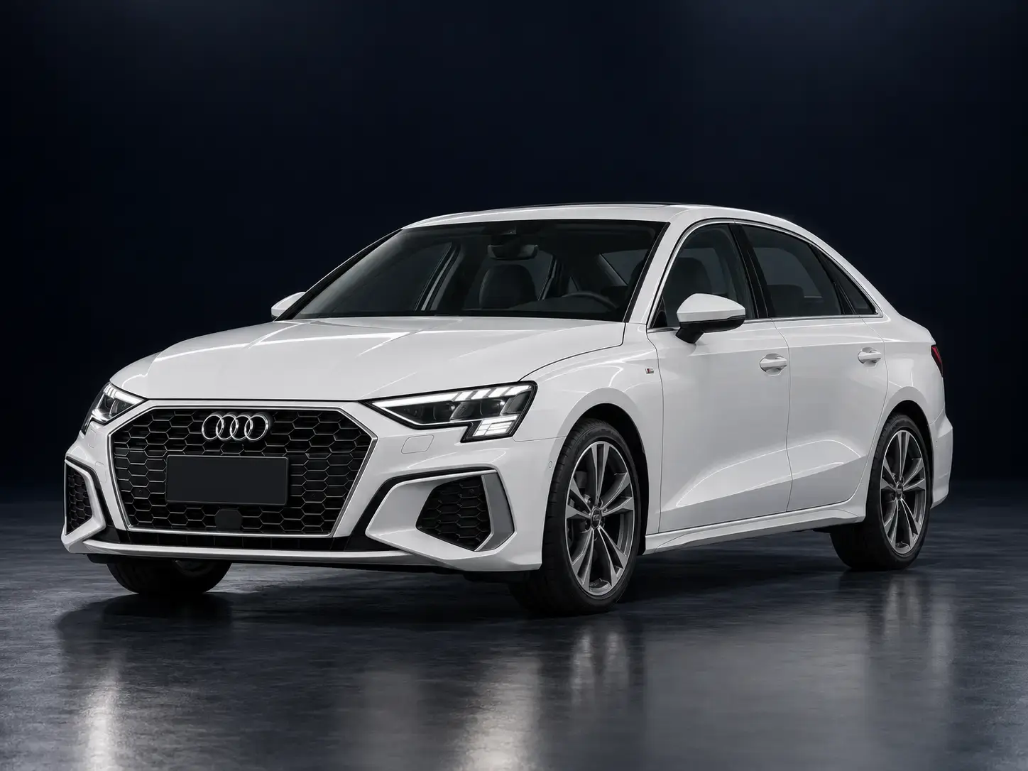Белый Audi A3L