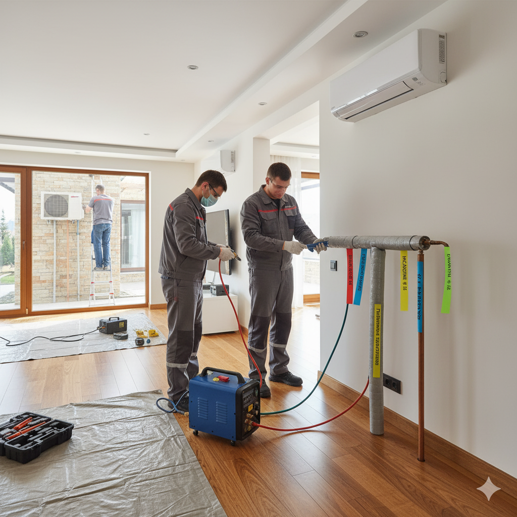 Демонтаж сложной мульти-сплит системы