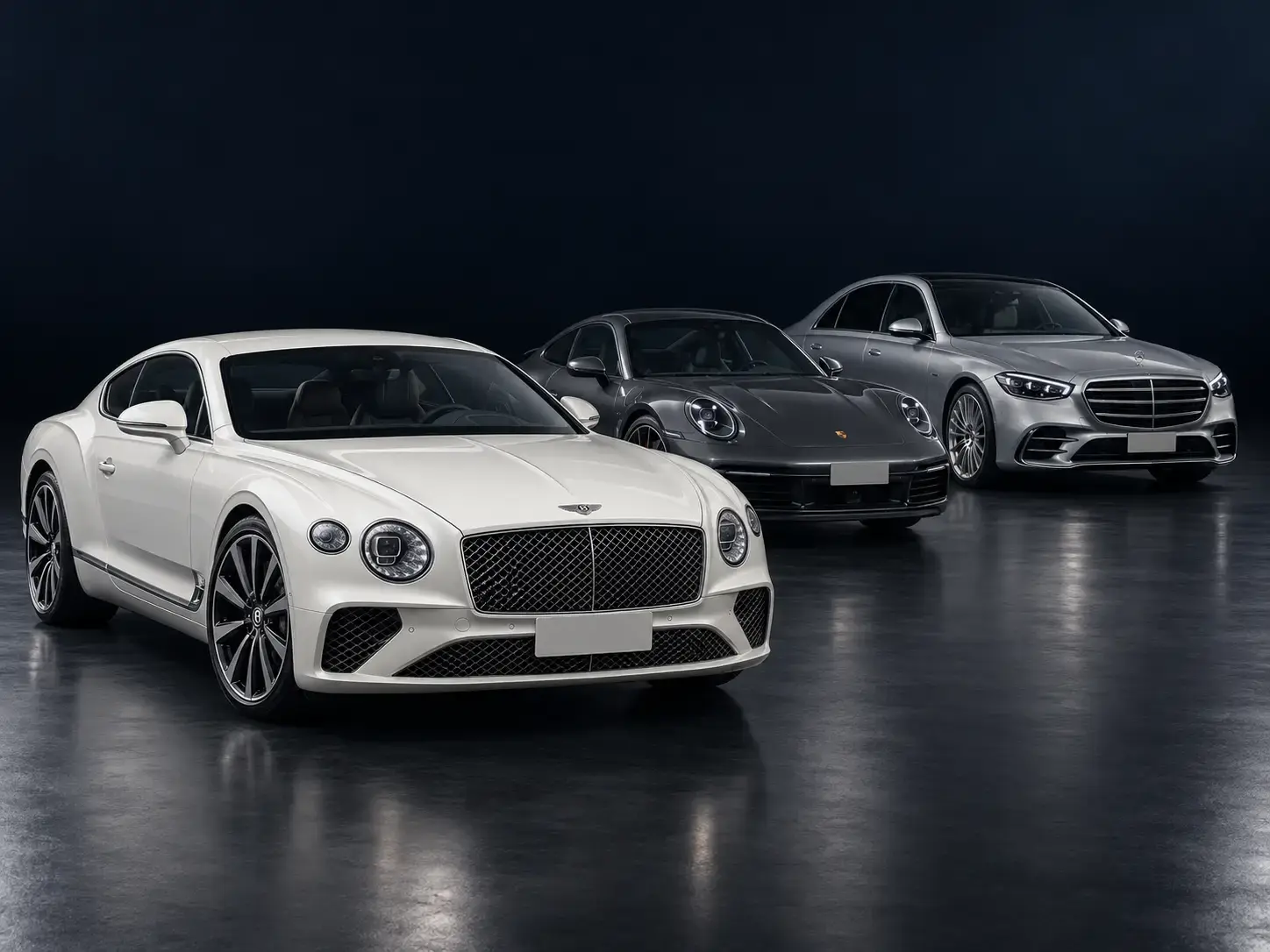 Bentley Continental GT, Porsche 911 и Mercedes-Benz S-Class