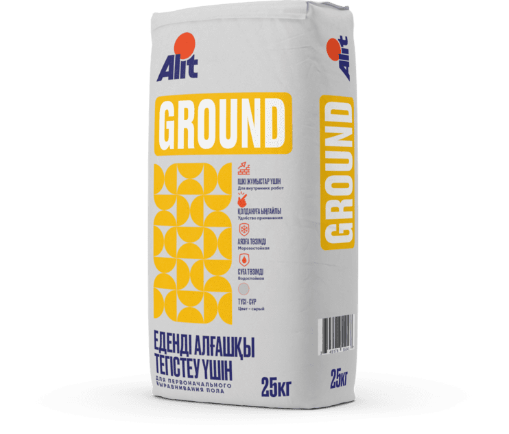 стяжка для первоначального выравнивания полов Ground, Alit