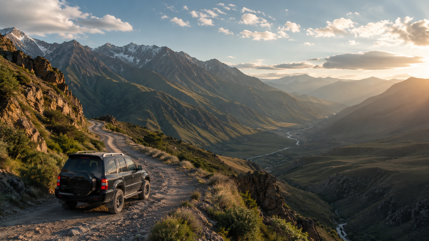 Private SUV tour from Almaty on a scenic mountain road with panoramic views of the Almaty region, Kazakhstan
