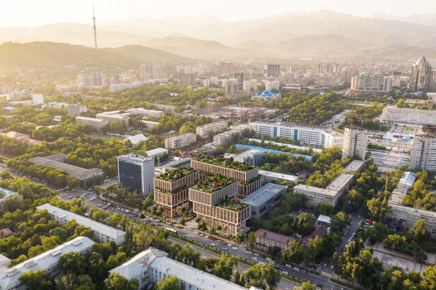 Mixed-use Abay, основной вид