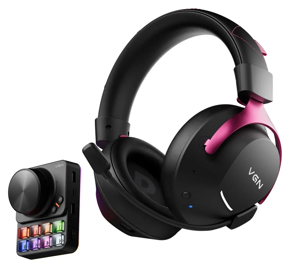 Игровая гарнитура VGN Siren V2 Pro Max, чёрный — с пультом-микшером