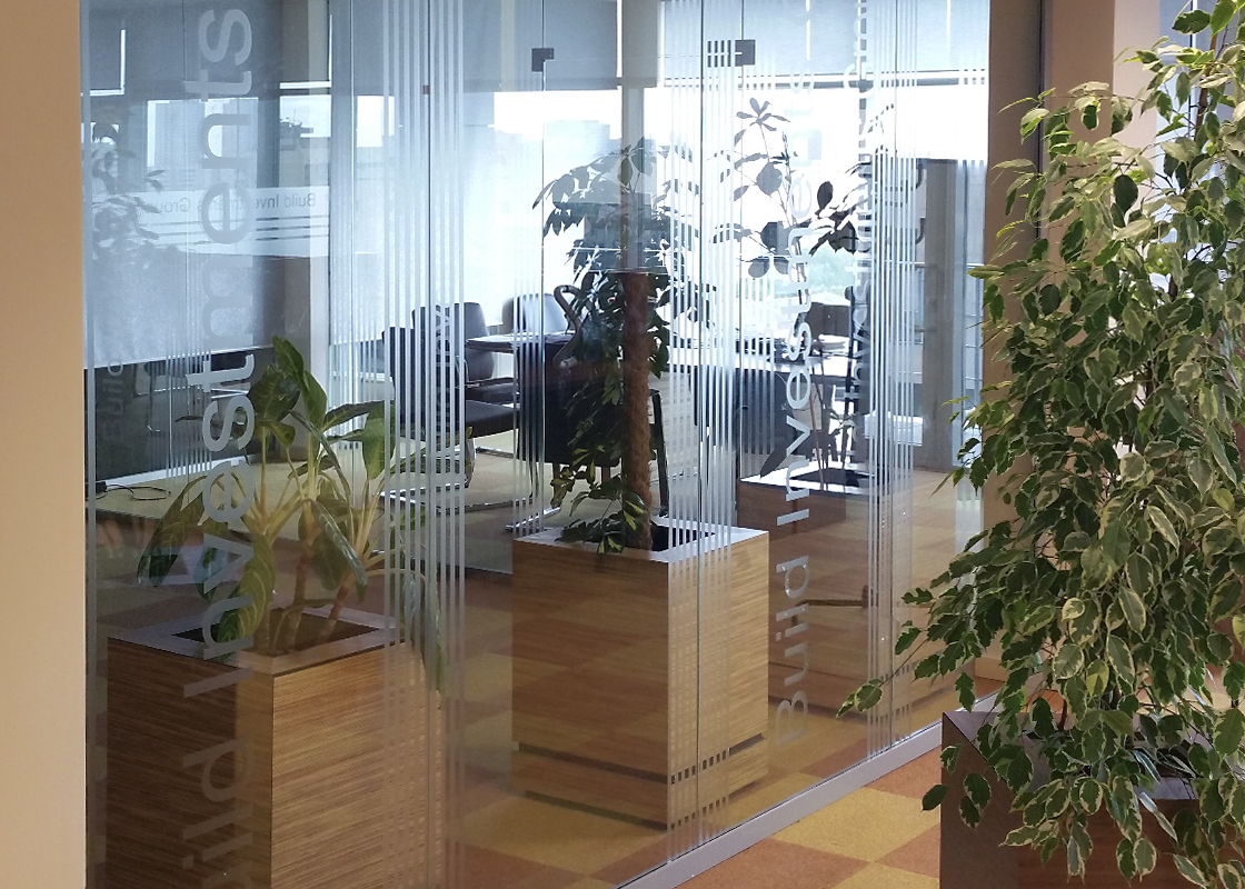 Стеклянные перегородки