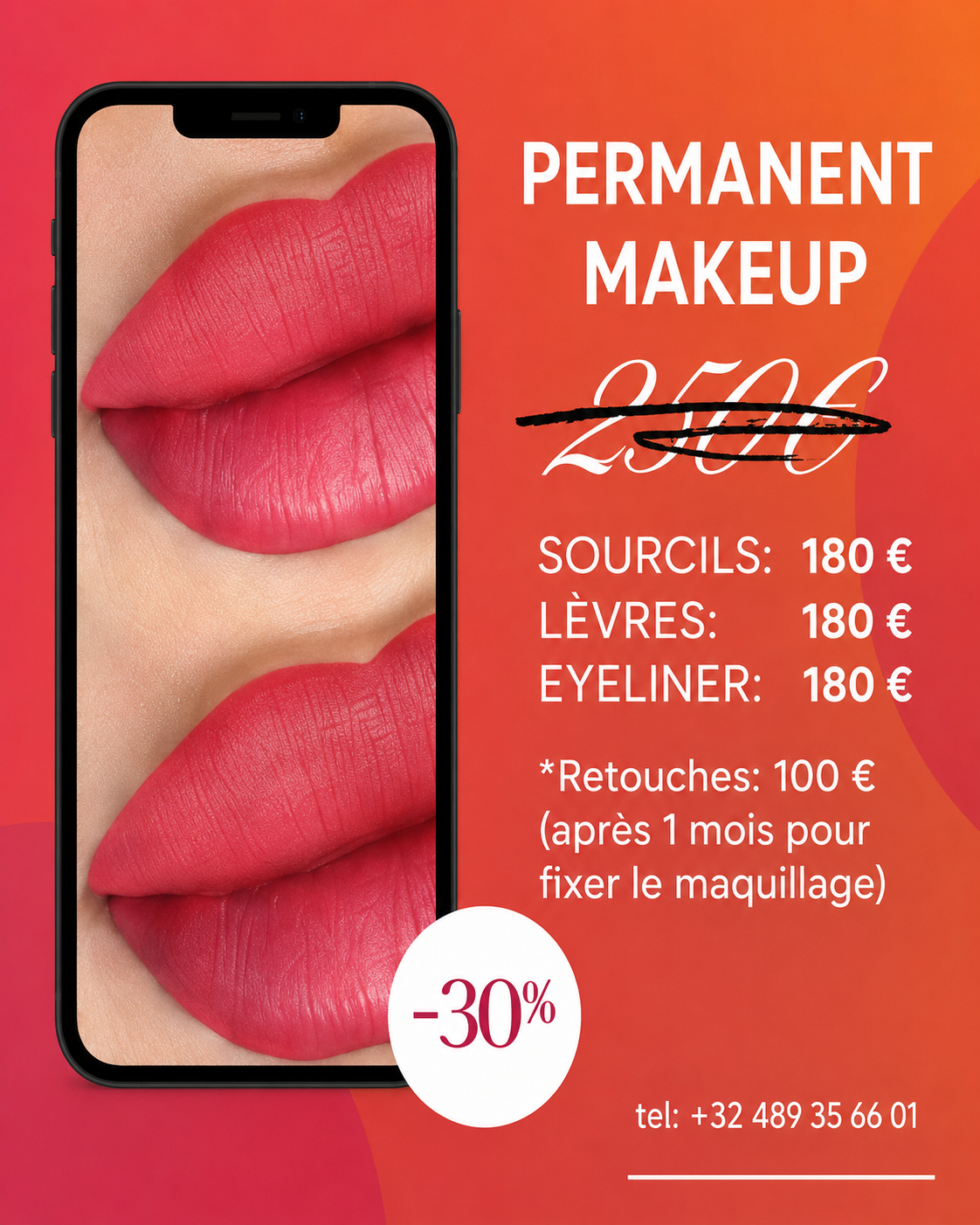 Рекламный креатив Permanent Makeup Belgium