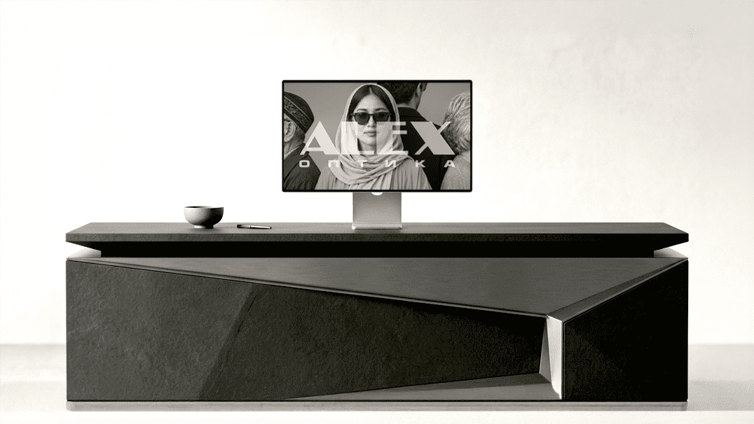 Digital signage and promotional video work for a retail optical network