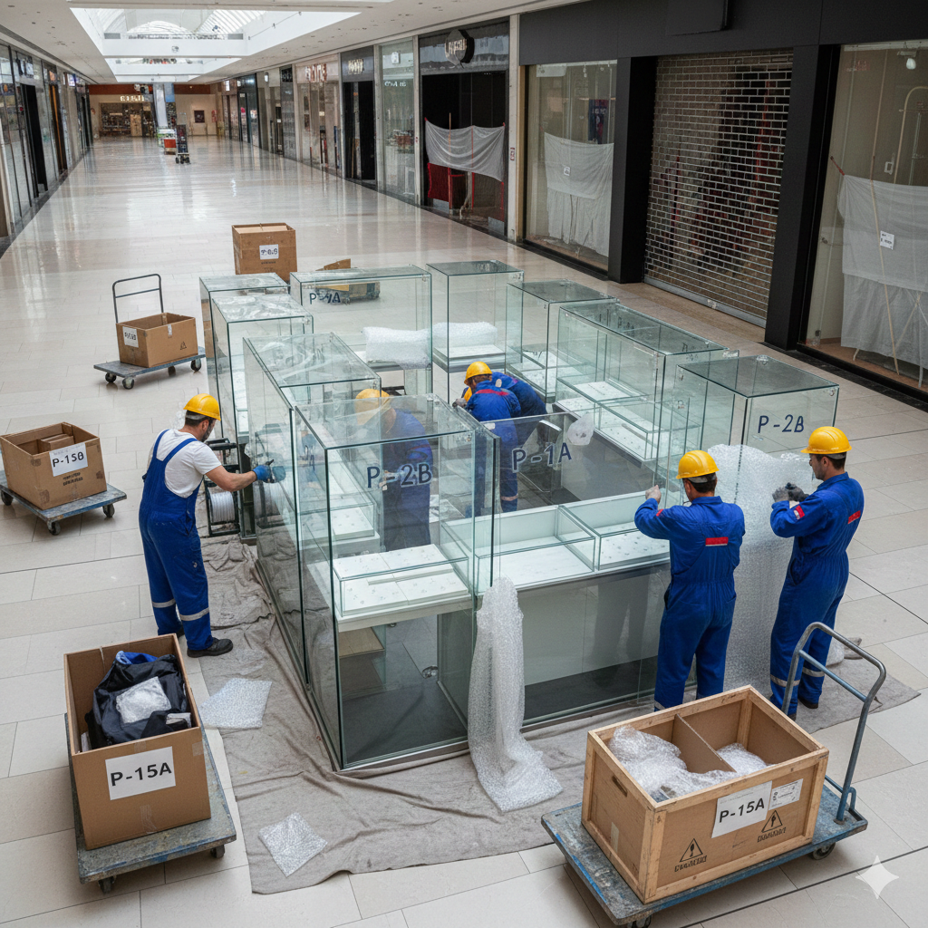 Переезд ювелирного островка из ТРЦ