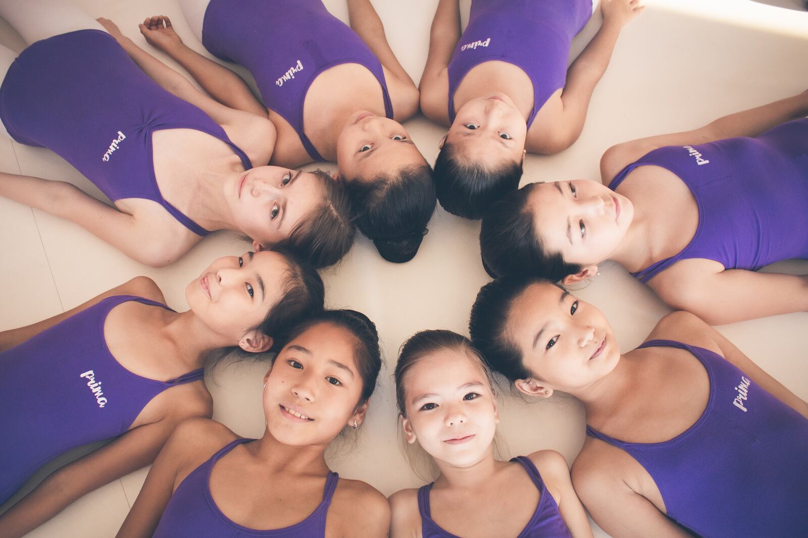 Girls making friends at Prima Ballet Academy Creek Harbour