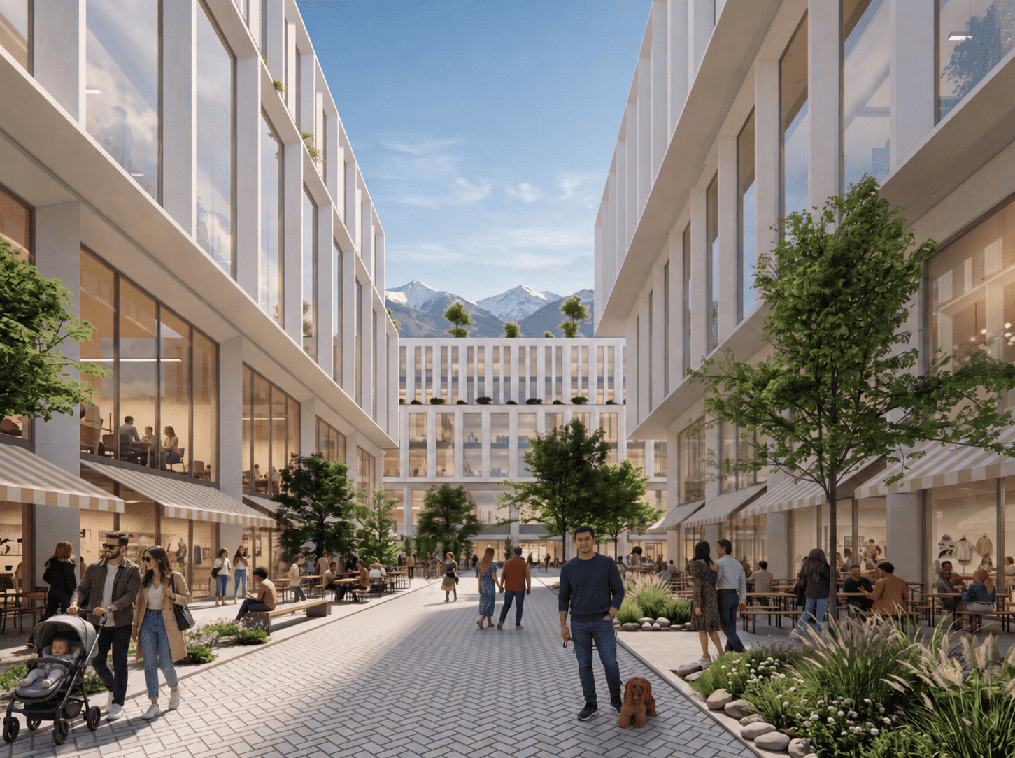 Mixed-use Abay, вид с улицы 02