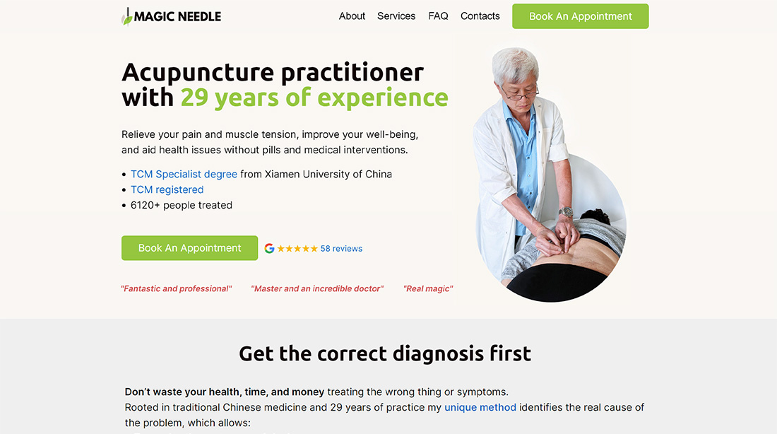 Лендинг для медицинской клиники