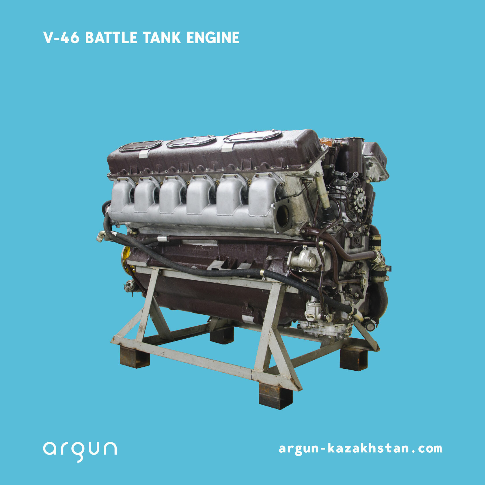 V-46 battle tank engine