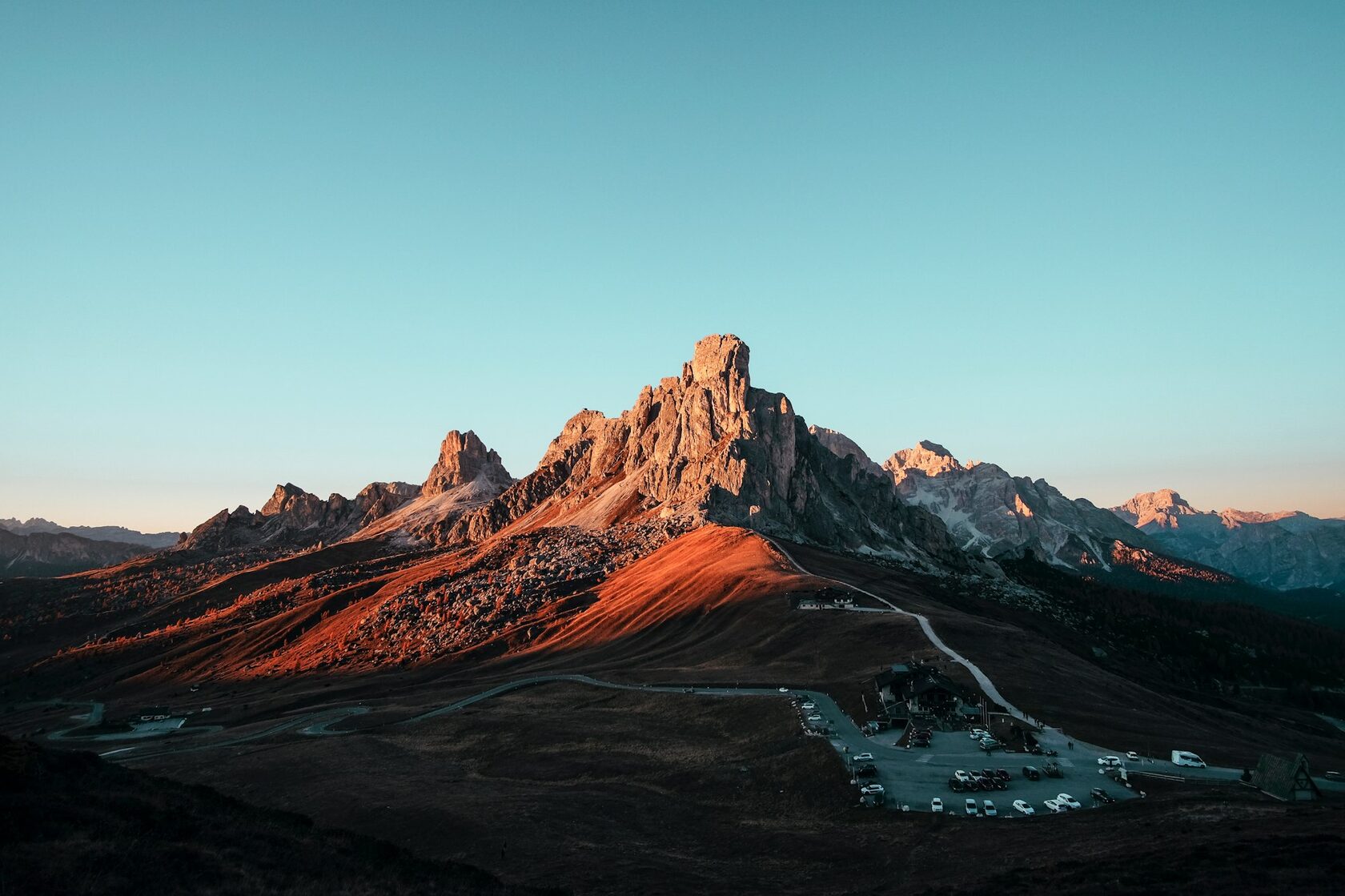 Snowy Alpine landscape