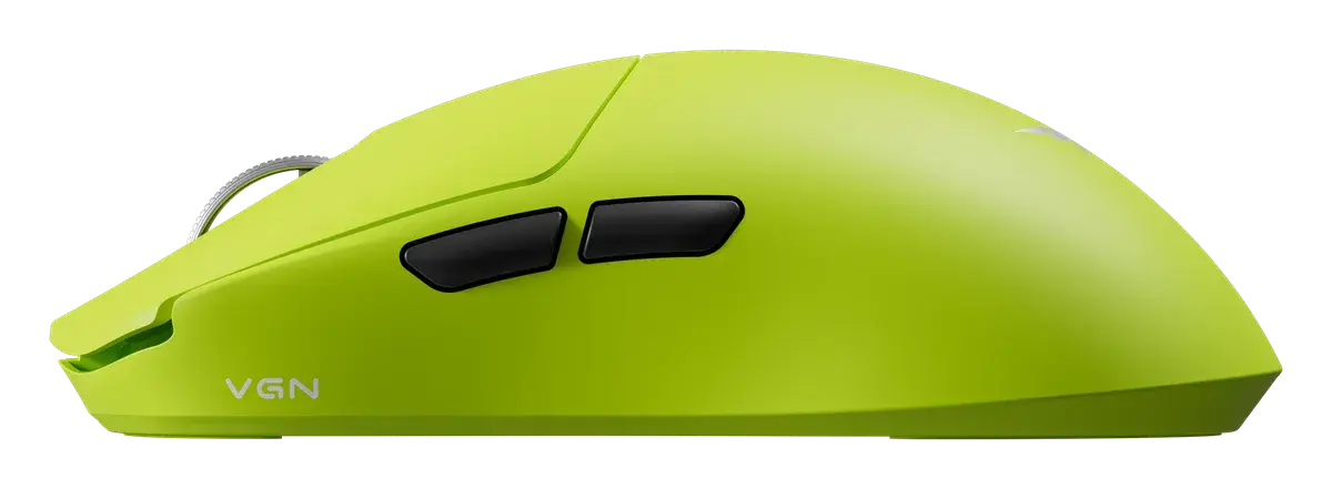 Игровая мышь VGN Dragonfly F2 Pro Max, зелёный — вид сбоку