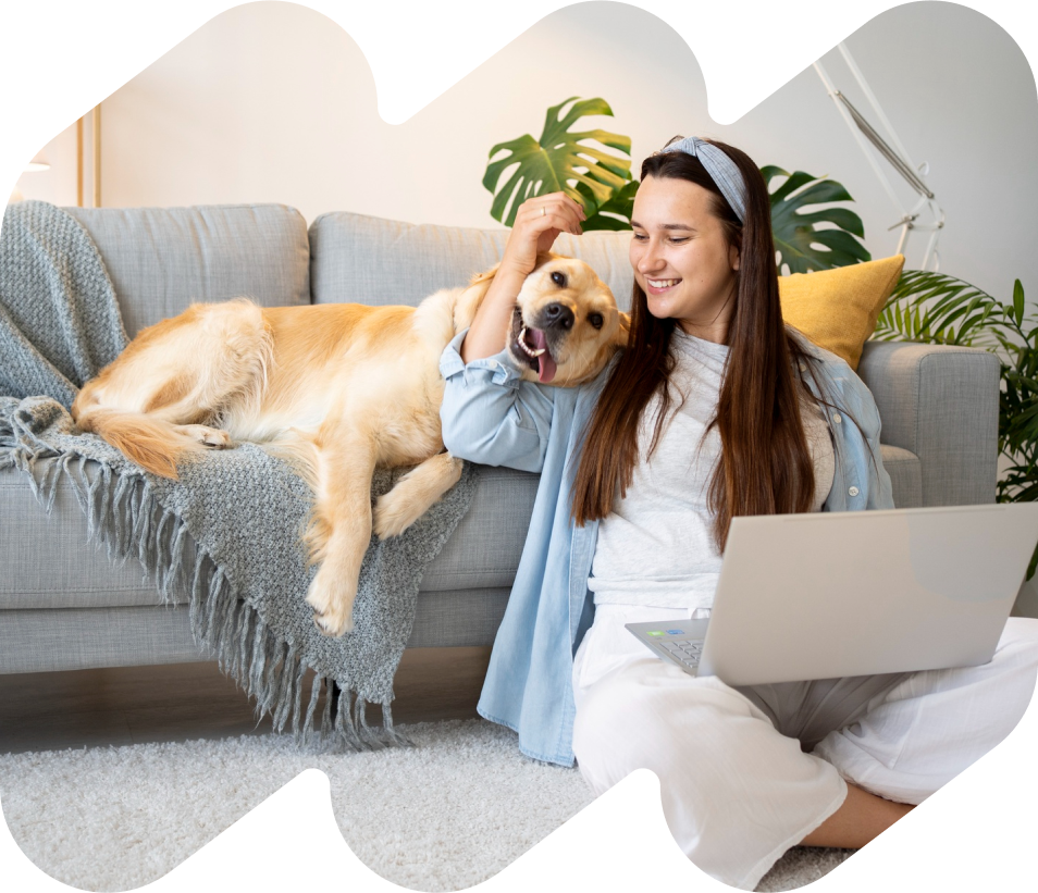 Фотография с собакой