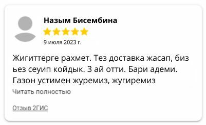 Отзывы по семенам однолетнего газона