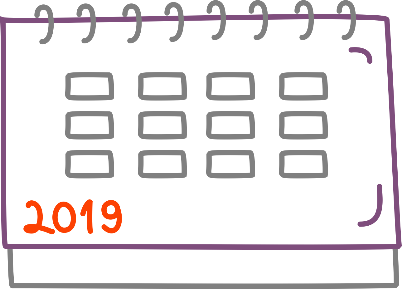 Печатный календарь, который можно подарить коллеге.