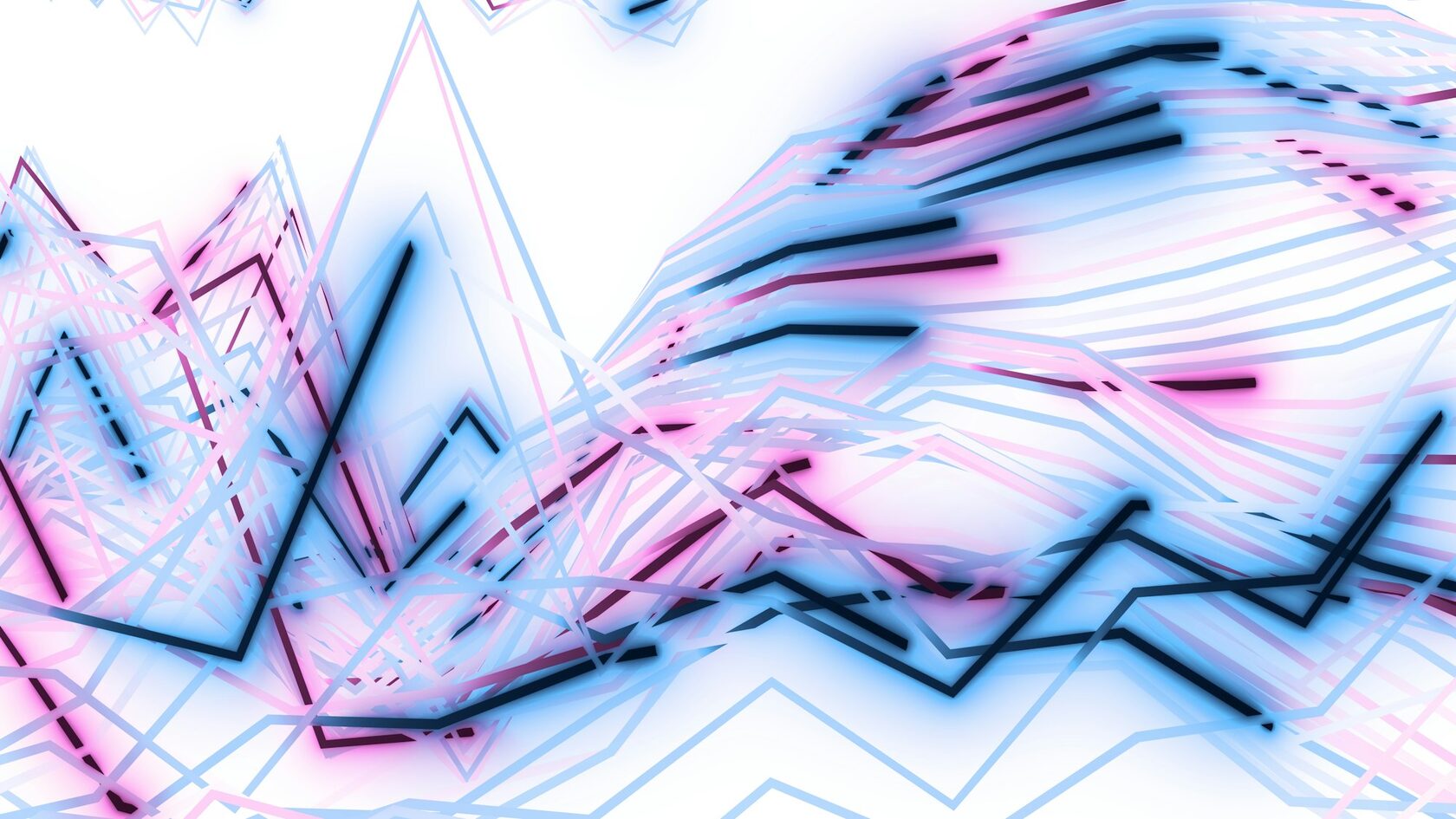 Abstract data visualization used for institutional market analysis