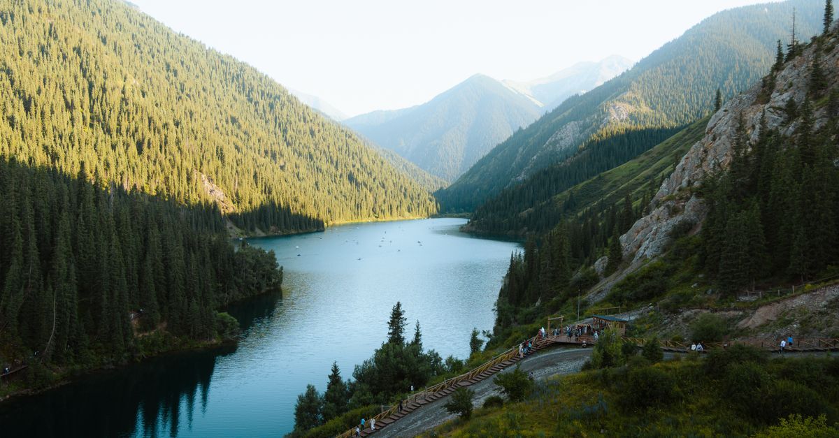 Almaty mountains and lakes