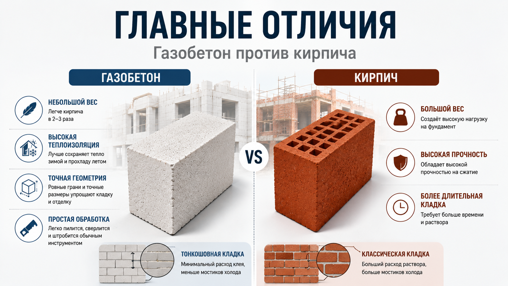 Кирпич или газоблок