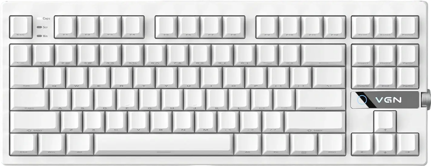 Игровая клавиатура VGN V87 V2, белый лотос