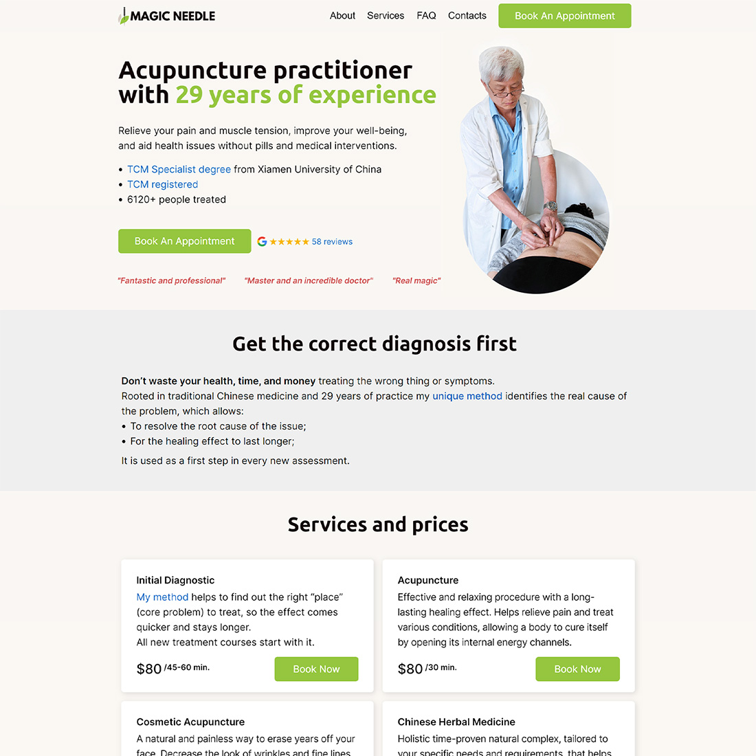 Лендинг для медицинской клиники