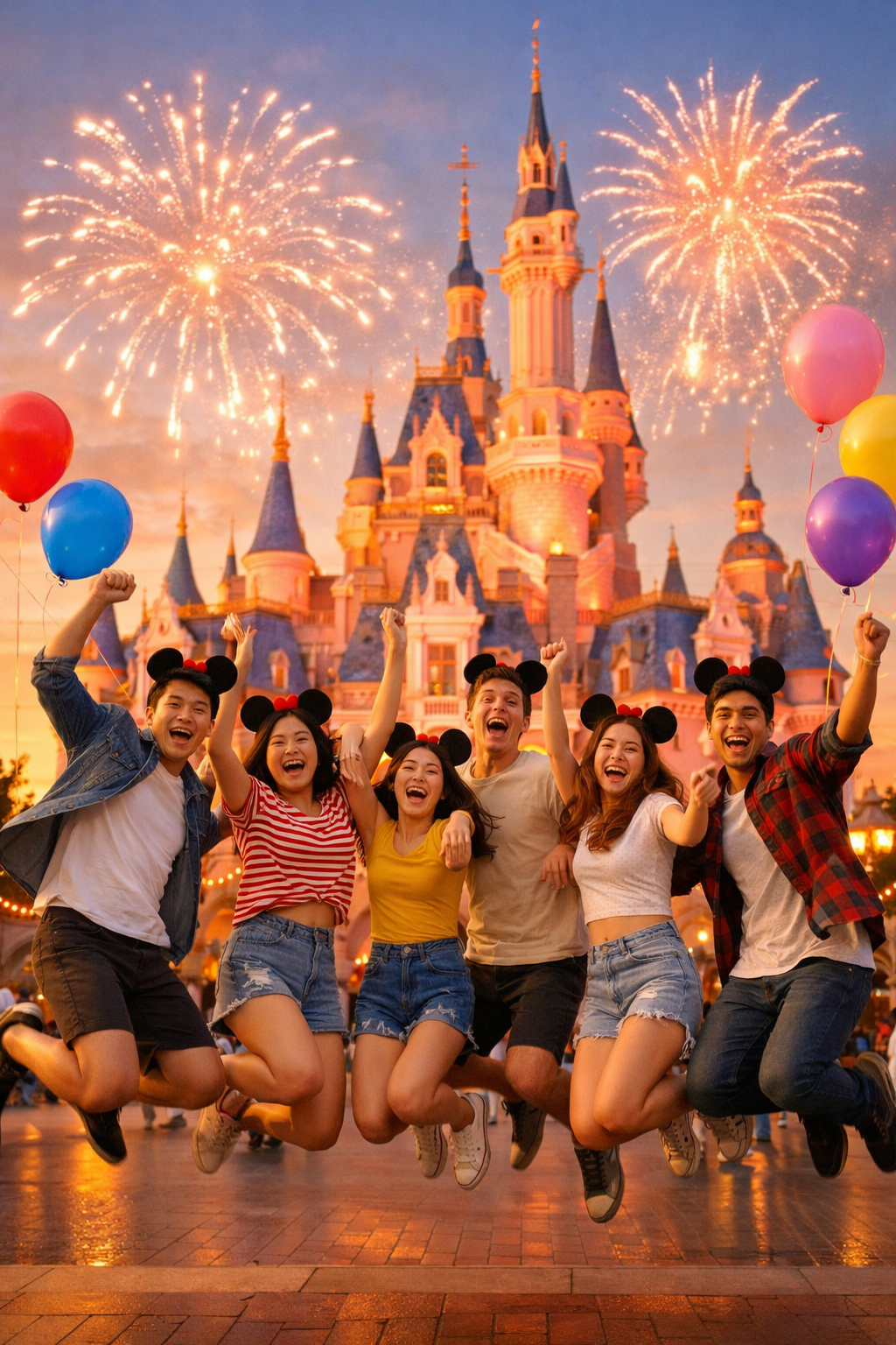 Ночной Шанхай, набережная Бунд