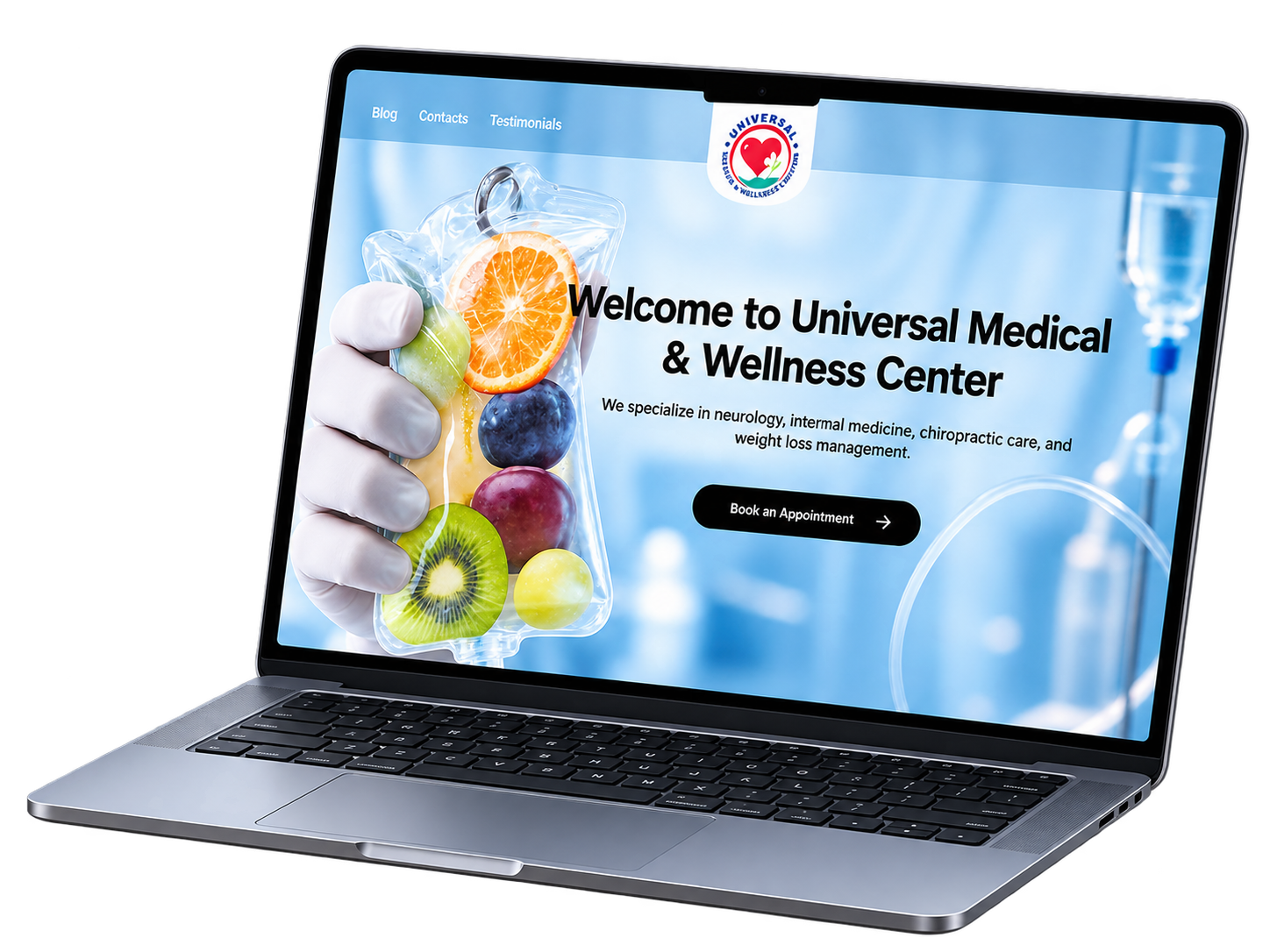 Мокап сайта IV Medicine