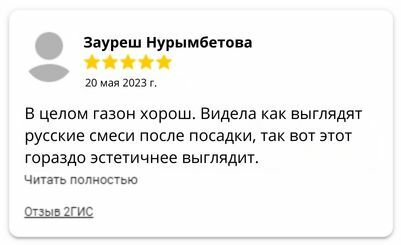 Отзывы о газоне плейграунд