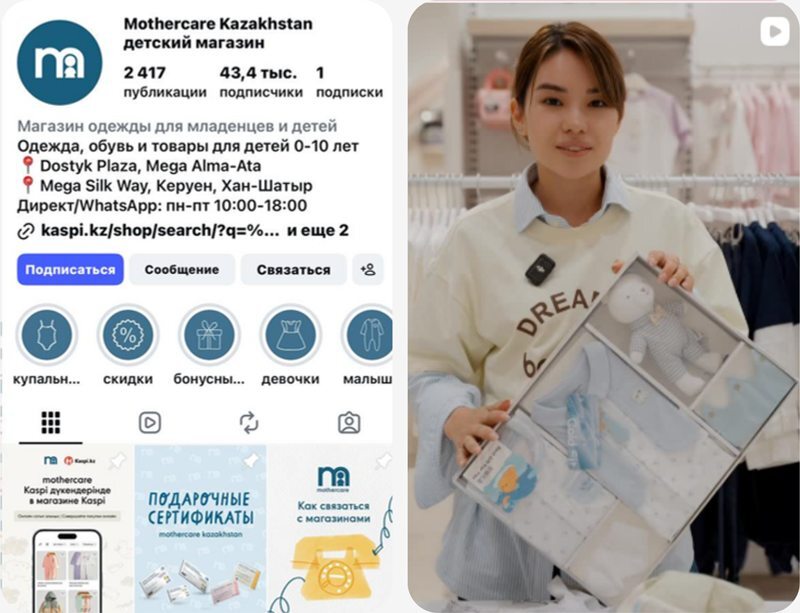Рекламные креативы для Mothercare